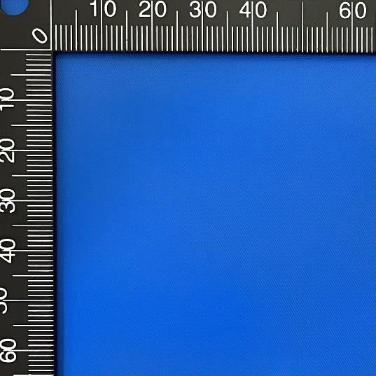 Fabric swatch RNA0P-132 — blue nylon taffeta with PVC coating