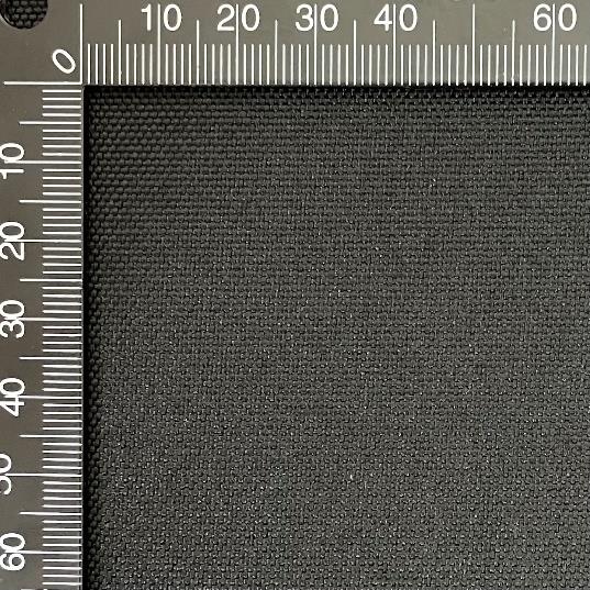 Fabric swatch RPB0P-606 — black solution-dyed 600D polyester oxford